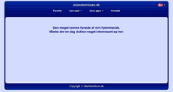 Desktop Screenshot of allanhenriksen.dk
