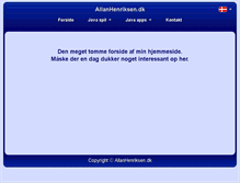 Tablet Screenshot of allanhenriksen.dk